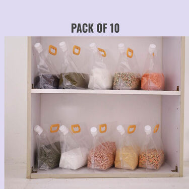 10 Pcs Reusable Moisture Proof Food Storage Bags (10LCSB1)