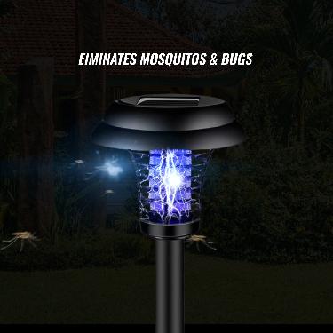 Pack Of 2 Solar Powered Mosquito & Insect Killer