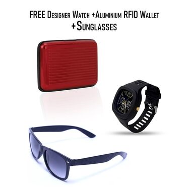 Pack Of 3 Comfortable Pants With Free 1 Watch + Aluminum Wallet + Sunglass (3SPT-9)