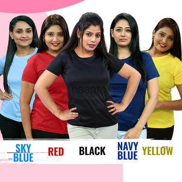 Pack of 5 Womens T-shirts (5PLT1)
