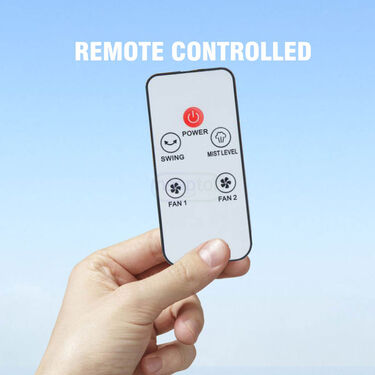 Double Ended Mist Spray Cooling Fan With Remote (EF16)