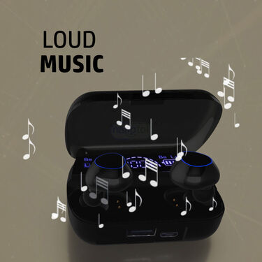 Earpods With Inbuilt Powerbank + Free Screen Enlarger