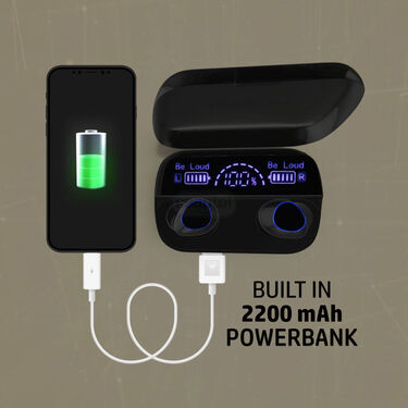 Earpods With Inbuilt Powerbank + Free Screen Enlarger