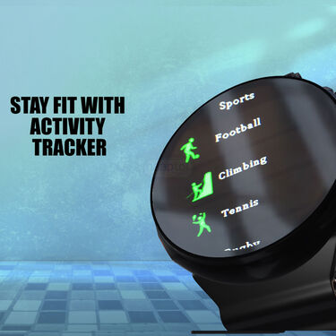 Edge to Edge Round Screen Bluetooth Calling Smart Watch + Wireless Magnetic Charger (SWR1)