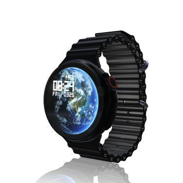 Edge to Edge Round Screen Bluetooth Calling Smart Watch + Wireless Magnetic Charger (SWR1)