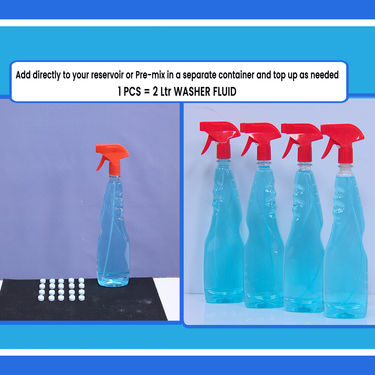 Glass Cleaning Tablets with Free Spray Bottle