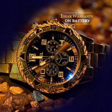 Golden Stylish Watch (MGW15)