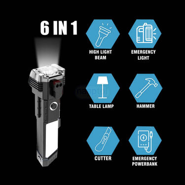 6 in 1 Hammer Torch with 25 in 1 Magnetic Screwdriver Set (HT33)