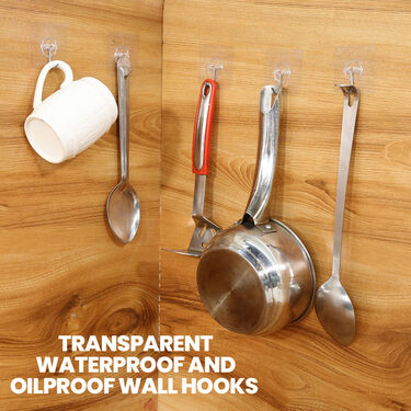 Heavy Duty Self Adhesive Utility Nail Hooks Pack of 20