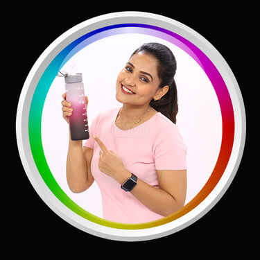 Pack of 3 Motivational Sipper Water Bottles with Trendy Stickers (3PB1)