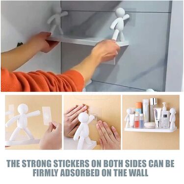 No Drill Shelf for Kitchen & Bathroom Wall