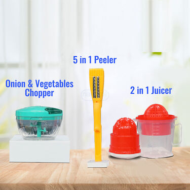 Onion & Veg Chopper + Juicer + Peeler (CHOP4)