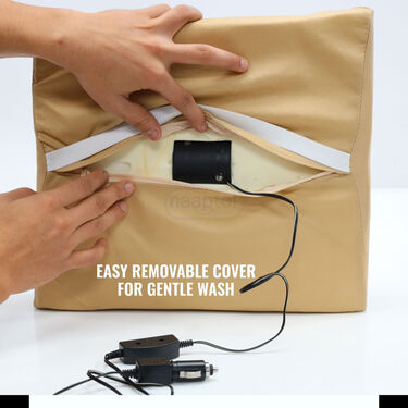 Vibrating Memory Foam Backrest Pillow For Cars (PRS156)