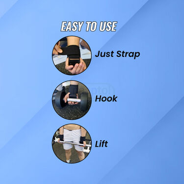 Weight Lifting Gym Hook Strap With Wrist Support (PWL01)