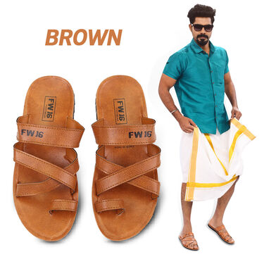 Pack of 2 Men's Madras Sandals with Free Sunglasses (SW86)
