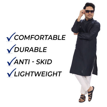 Pack of 2 Men's Madras Sandals with Free Sunglasses (SW86)
