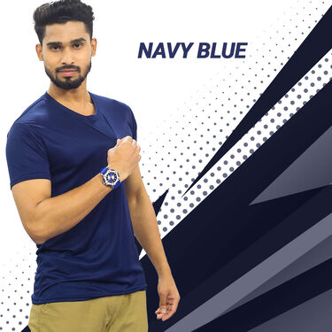 Pack of 5 Round Neck T-shirts with Free Designer Watch (5RTW-3)