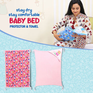 Stay Dry Baby Bed Protector & Towel (IB1)