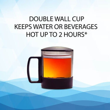 24 Hours Hot or Cold Insulated Flask + Double Wall Cup