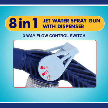 8 in 1 Jet Water Spray Gun with Dispenser