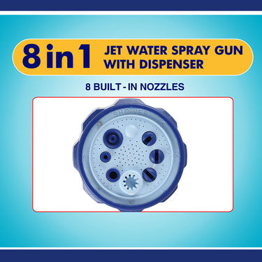 8 in 1 Jet Water Spray Gun with Dispenser