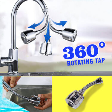 Easy Flexi Jet Spray Tap with Cleaning Gloves