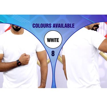 Pack of 10 Round Neck T-shirts with Free Digital Watch