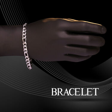 Platinum Watch 2 Chain Pendant Bracelet (MPW2CPB)