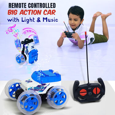 Remote Controlled Big Action Car with Music & Light (RAC)