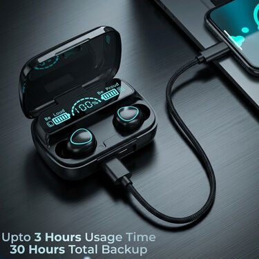 Wireless Bluetooth Earpod with Charging Case & Inbuilt Powerbank