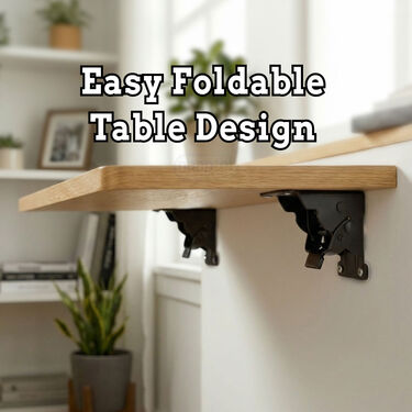 90 Degree Foldable Brackets With Screws Pack of 2 (HFT)