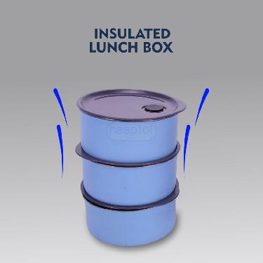 3pcs Vacuum Insulated Lunch Box with Round Bag - Buy 1 Get 1 Free (3MLB1)