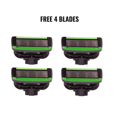 7 Blade Comfort Shaver Razor set with Free 4 Blades (7BS4)