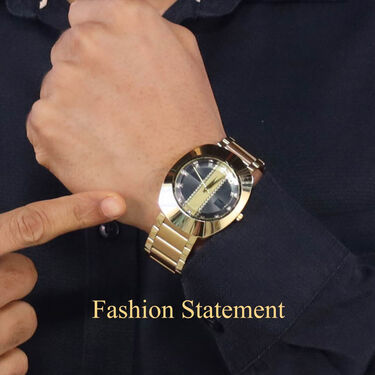 Mens Luxury Golden Watch Buy1 Get 1 Free (2MW16)