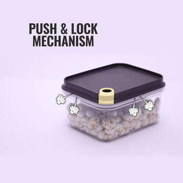 4 Pcs Push & Lock Airtight Storage Container (4PL1)