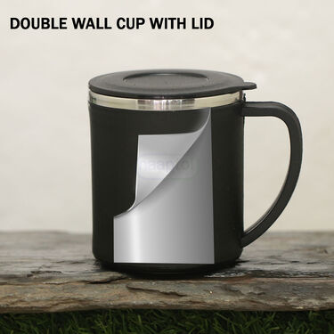 24 Hours Hot or Cold Designer Insulated Flask (500 ml) + Double Wall Cup with Lid (1F1C3)