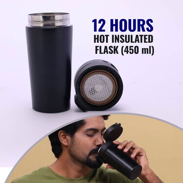 12 Hours Hot Insulated Flask (450 Ml) (1FF1)