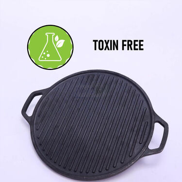 2-in-1 Heavy Duty Cast Iron Tawa & Grill (1GDT1)
