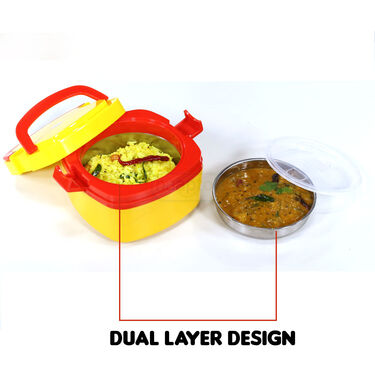 2 layer Square Insulated lunch Box - B1G1 (2LILB)