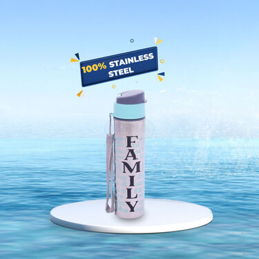 Pack of 2 Steel Water Bottle (450ml) + Free 1 Steel Water Bottle (350ml) - (2&1SWB)