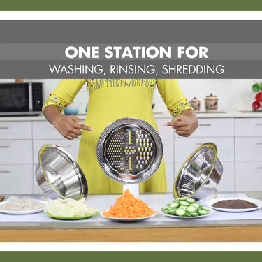 Royal Chef 3 in 1 Slicer Drain Basket & Cooking Pot