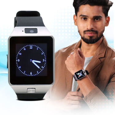 3 in 1 Smart Mobile Watch + Free Wireless Bluetooth Earpods with Charging Case & Inbuilt Powerbank (BCSW10)