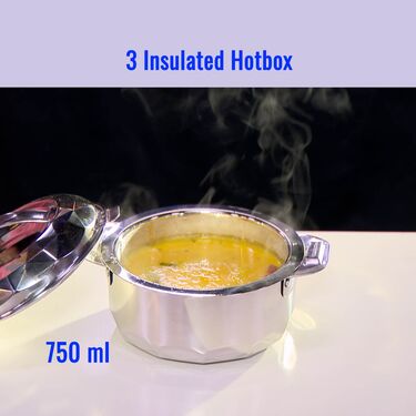 Set Of 3 Stainless Steel Casseroles (3SC4)