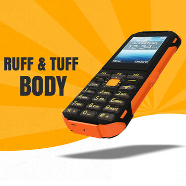 4 Sim Ruff & Tuff Mobile Phone With Big Battery And Dual Torch (K99 Pro)