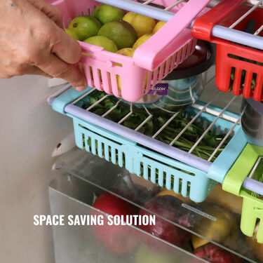 Pack of 4 Adjustable Fridge Storage Rack (4FR1)