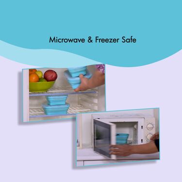 Set Of 4 Foldable Silicone Storage Containers (4FSSC1)