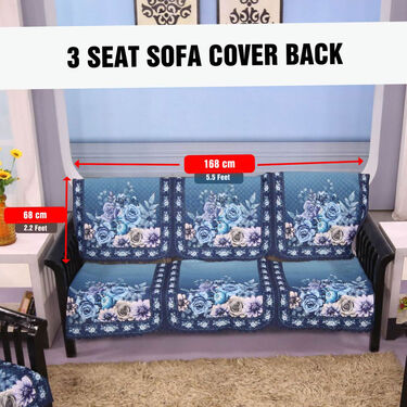 5 Seater Designer Quilted Sofa Cover Set (5VSC2)