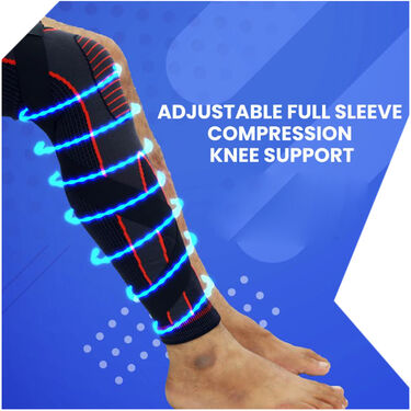 Adjustable Full Sleeve Compression Knee Support (ACN01)