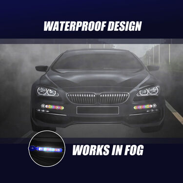 LED Lights For Cars That Works On Wind Power- Pack of 2 (CWL)