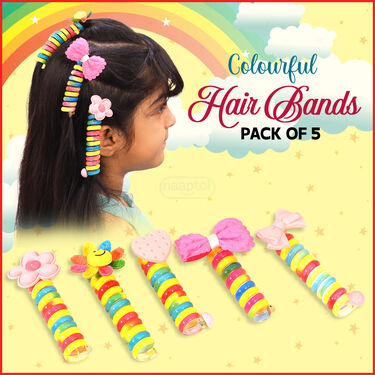 Colorful Wire Hair Bands Pack of 5 (HB2)